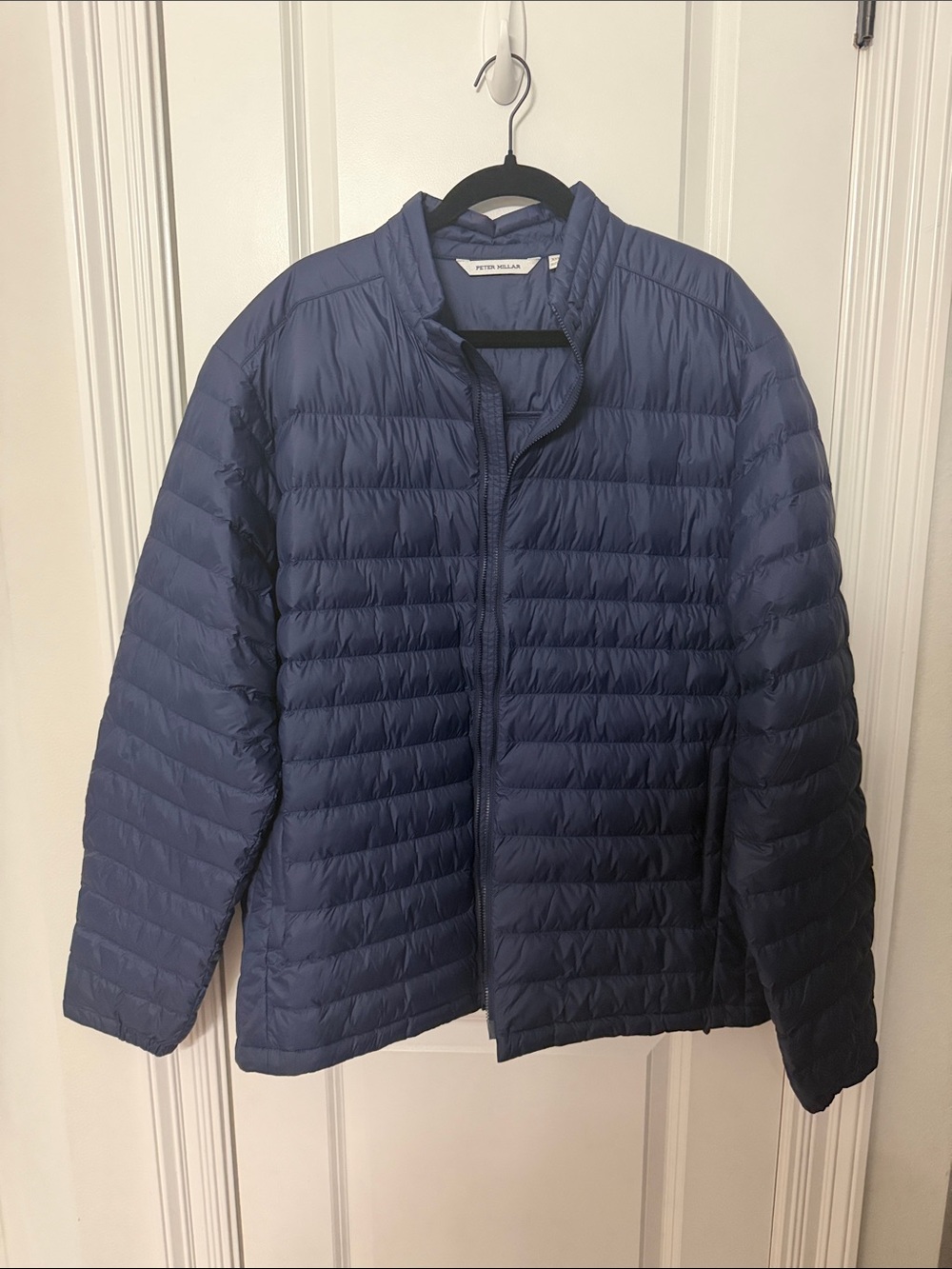 Peter Millar Navy Quilted Lightweight Puffer Jacket